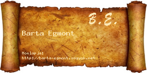 Barta Egmont névjegykártya