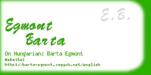 egmont barta business card
